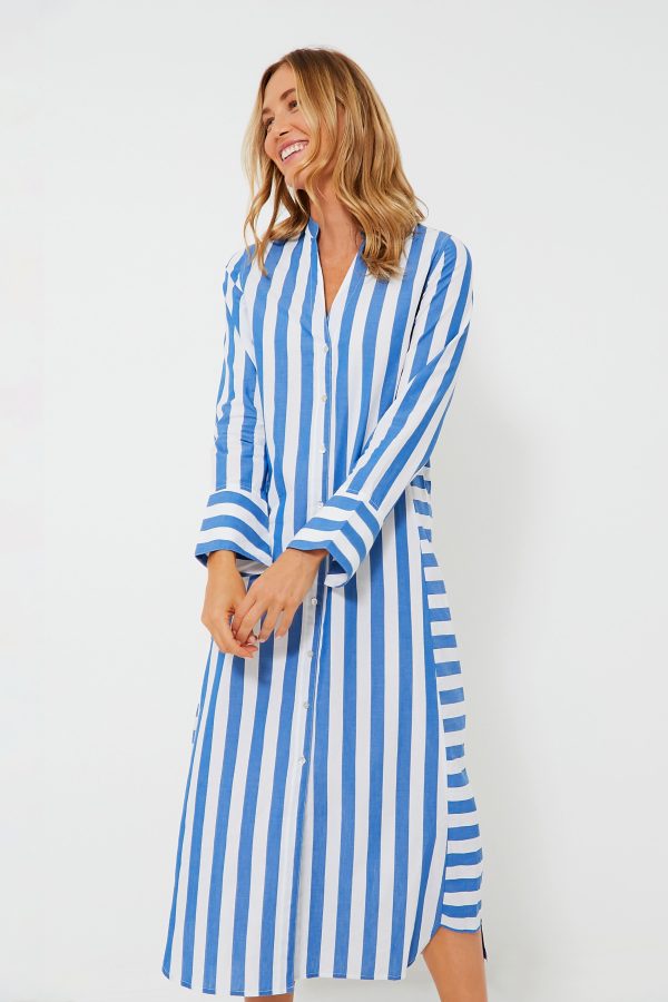 Aegean Stripe Jude Shirt Dress Sale