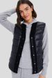 Black Colwyn Combo Boxy Gilet Fashion