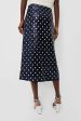 Navy Dotted Sequence Jily Skirt For Discount