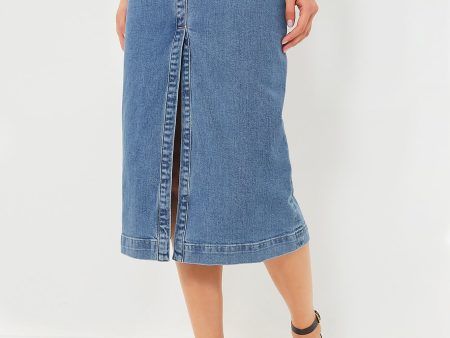 Indigo Clair Curtis Midi Skirt Online now