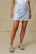 Light Blue Gingham 16 Inch Karrie Golf Skirt Hot on Sale