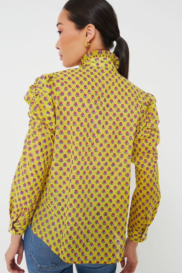 Yellow Magenta Wind Blouse on Sale