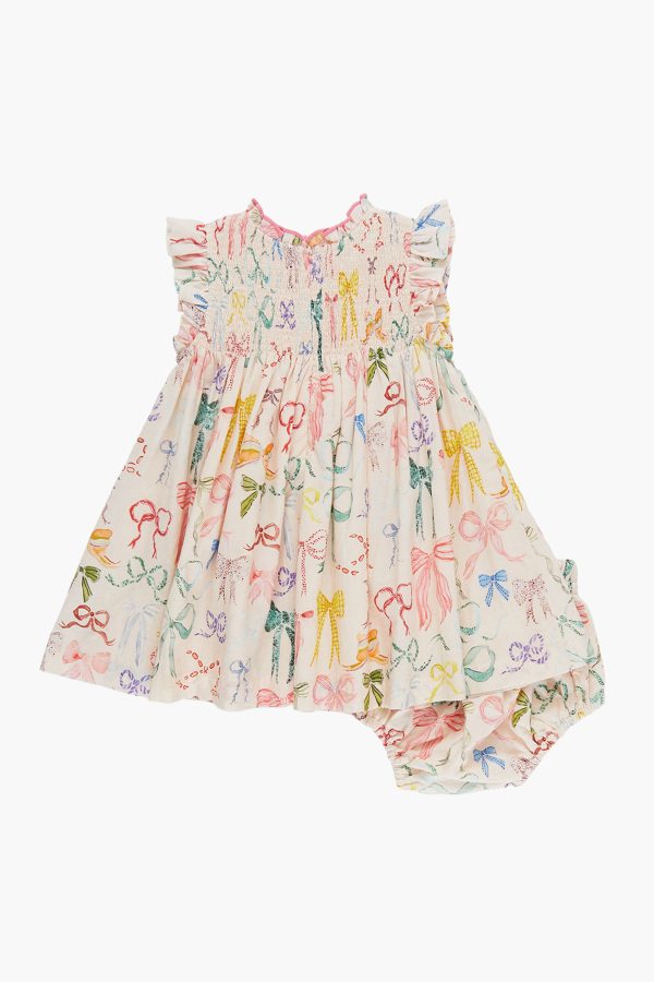 Watercolor Bows Baby Girls Stevie Dress Set Online