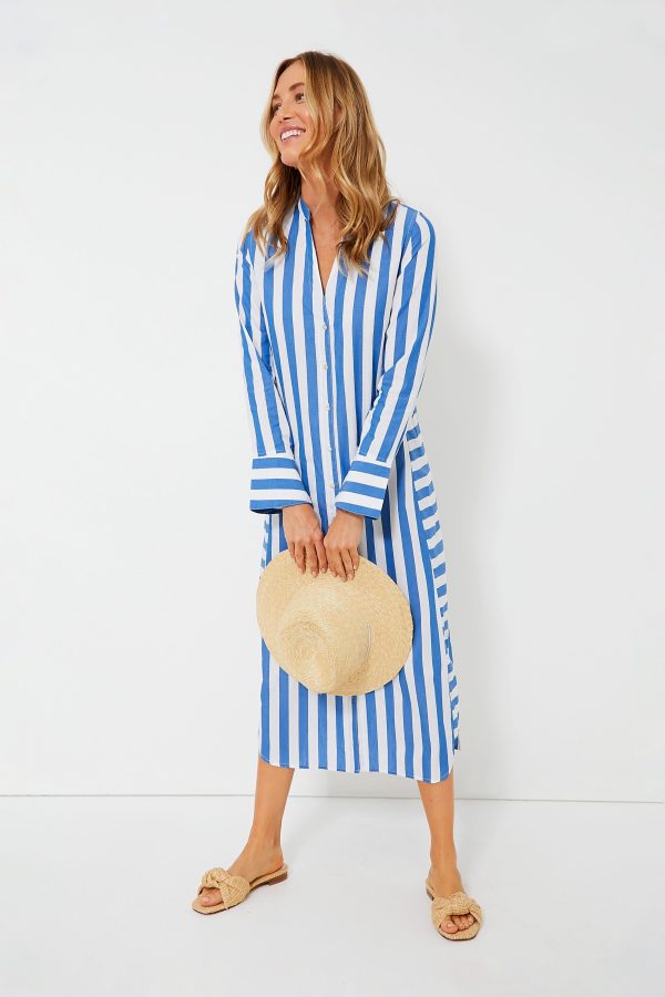 Aegean Stripe Jude Shirt Dress Sale