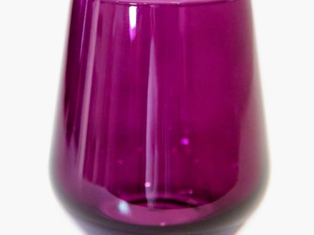 Amethyst Stemless Wine Glasses (Set of 6) Sale