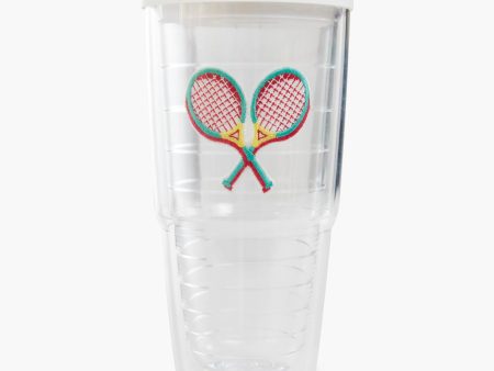 24 oz White Tennis Tumbler Cheap