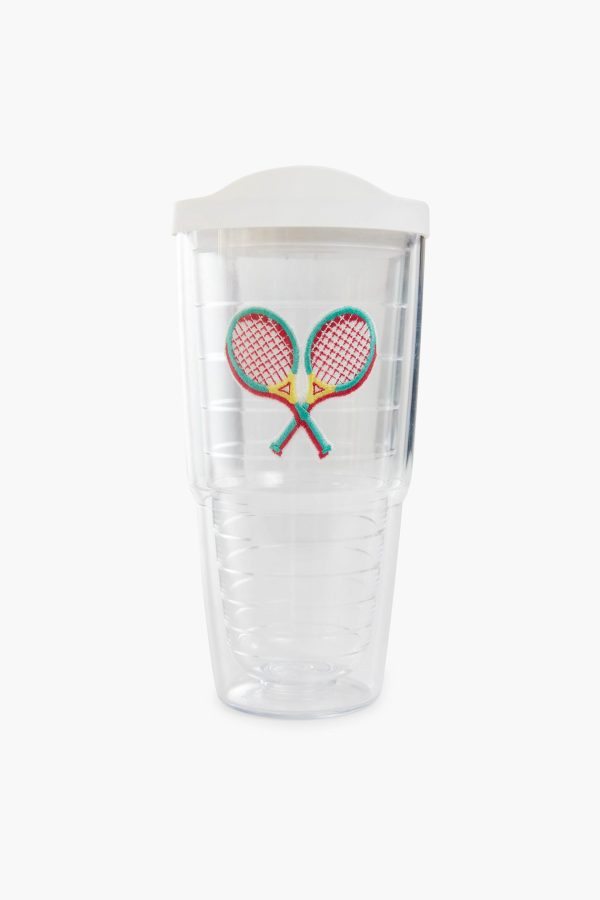 24 oz White Tennis Tumbler Cheap