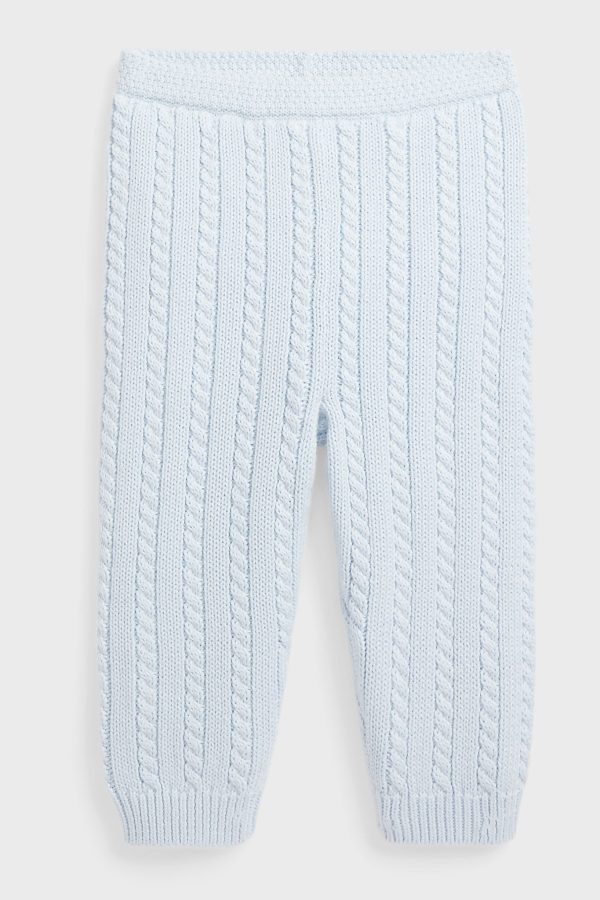 Beryl Blue Organic Cotton Sweater Pant Hot on Sale