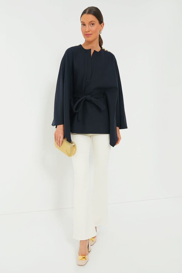 Tie Waist Amelie Poncho For Cheap