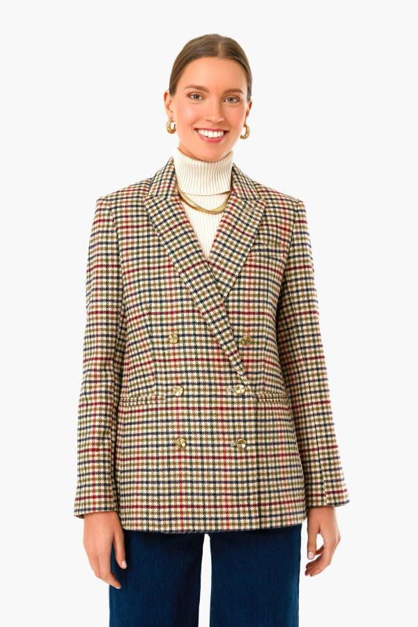 Autumn Check Diana Blazer Hot on Sale