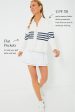 White Striped Charley Cardigan Fashion