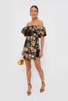 Black Birds of Paradise Vera Dress For Sale