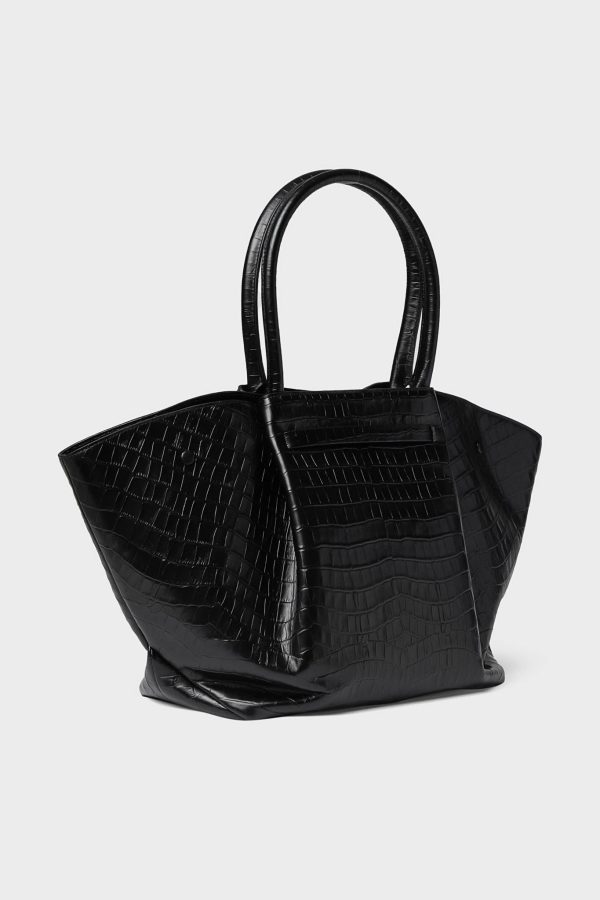 Black Croc New York Bag Online Hot Sale