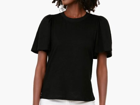 Black Tommy Short Sleeve Crewneck Hot on Sale