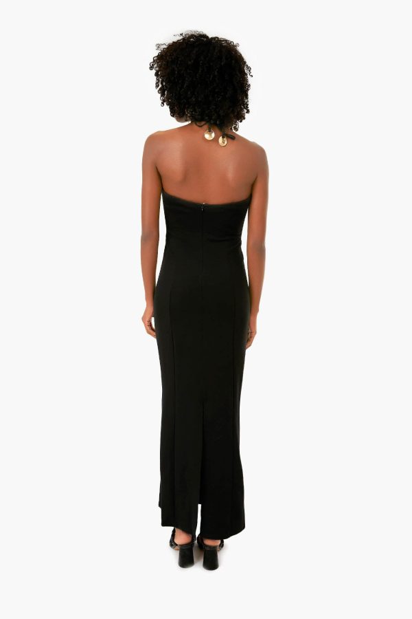 Black Bardot Maxi Dress Hot on Sale