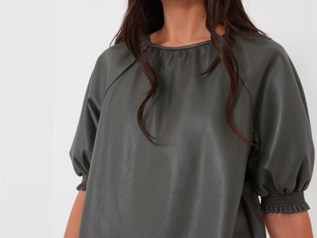 Sage Gray Juana Top For Cheap