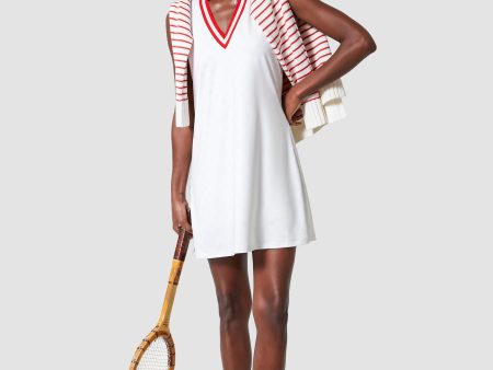 White and Retro Red Suzanne Tennis Dress Supply