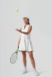 White and French Quarter Zip Emma Tennis Dress Supply