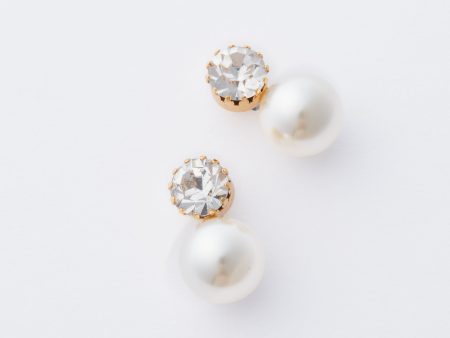 Crystal Antique Gold Ines Earrings on Sale