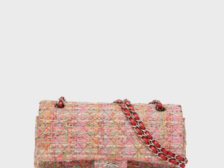 CHANEL Multicolor Tweed Medium Classic Bag on Sale