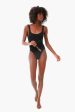 Black Nile Square Neck One Piece Fashion