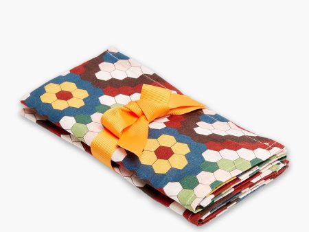 Honeycomb Tiles Large Napkins Set of 2 For Cheap