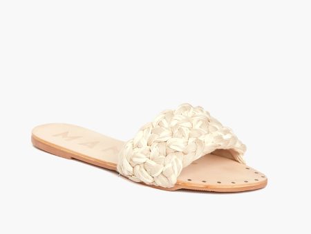 Woven Raffia Natural Leather Sandals Supply