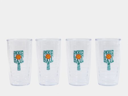 Pickleball Tumbler Set of 4 Discount