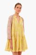 Yellow And Sand Ikat Swing Dress Sale