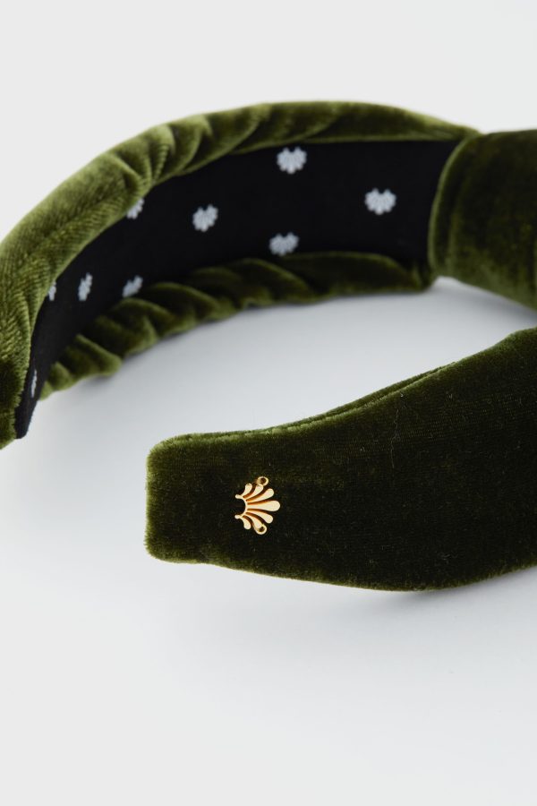 Alpine Velvet Knotted Headband For Discount