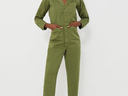 Army Green Standard Jumpsuit Hot on Sale