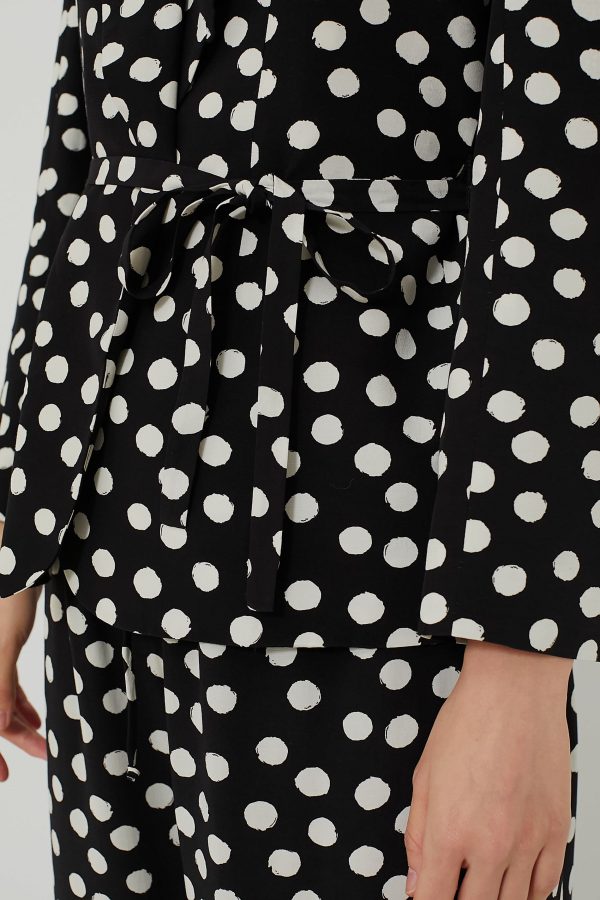 Painterly Dots Black Paris Jacket Discount