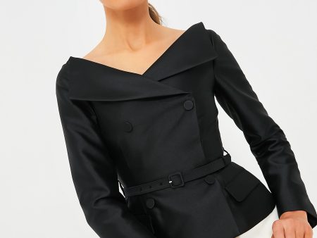 Black Taffeta Jacket Discount