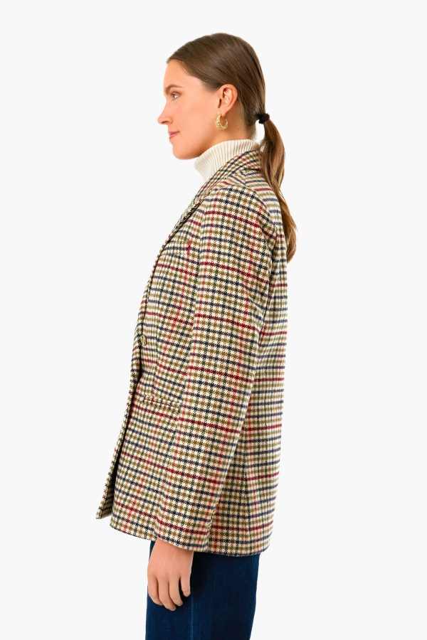 Autumn Check Diana Blazer Hot on Sale