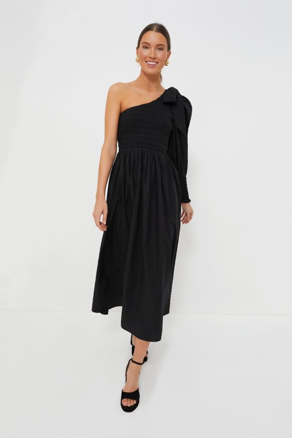 Black Leonie Midi Dress For Discount