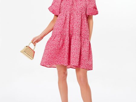 Textured Fuchsia Belinda Mini Dress Sale