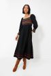 Black Autumn Smocking Cindy Dress For Sale