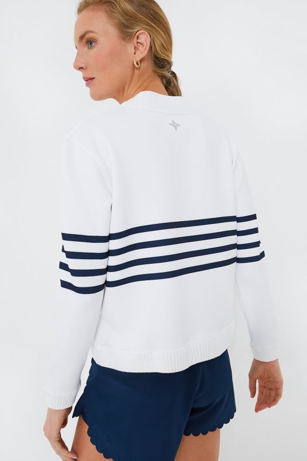 White Striped Charley Cardigan Fashion