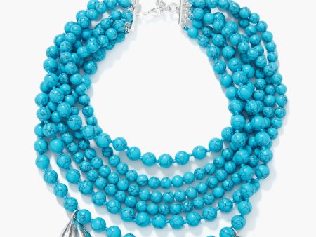 Turquoise and Silver Serena Necklace Online