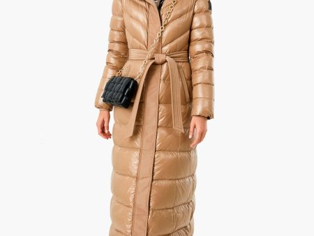 Camel Calina Down Coat For Discount