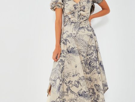 Yaffe Print Sydney Midi Dress Online Hot Sale