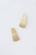 Gold Ripple Earrings Discount