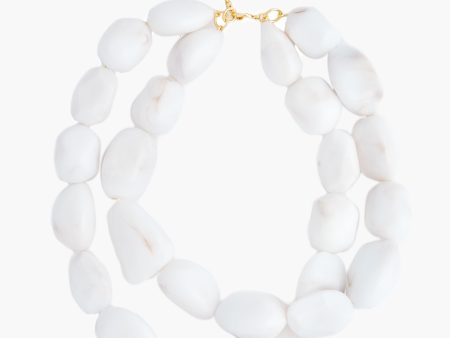 White Marble Mariana Necklace Hot on Sale