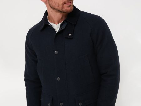 Navy Bedale Wool Jacket Online