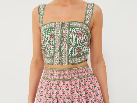 Rose Border Lucia Top Hot on Sale