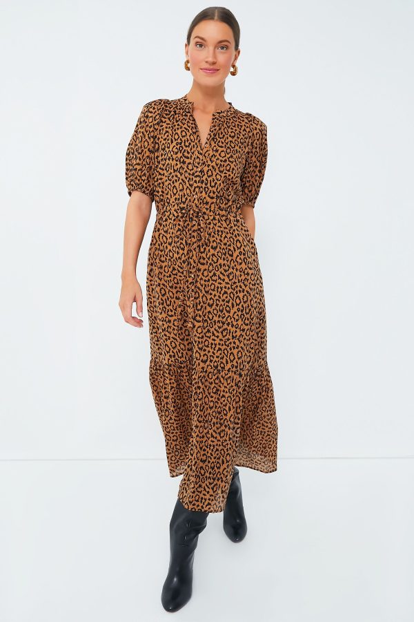 Vintage Leopard Organic Lucy Dress For Discount