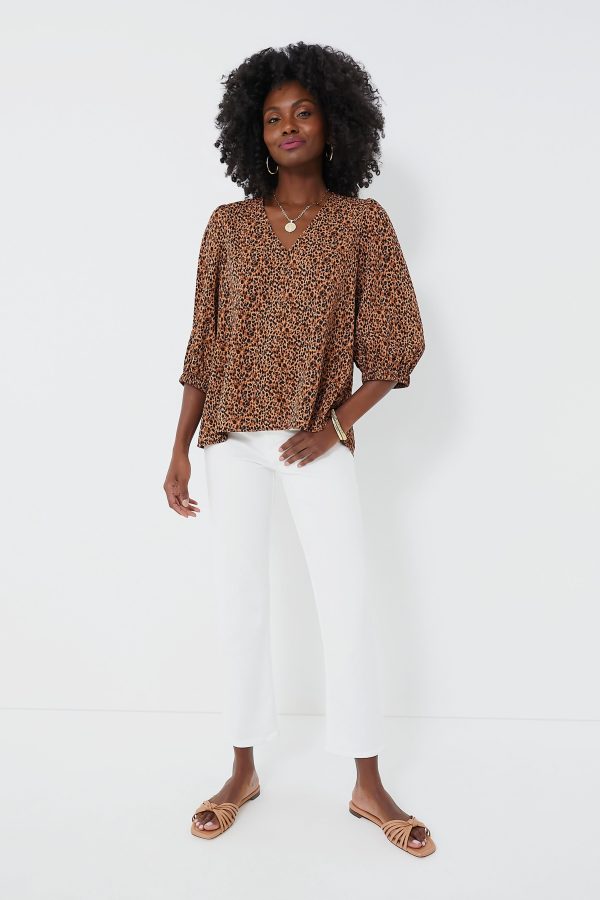 Leopard Hollis Top on Sale