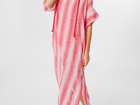 Speckled Pink Coral Easy Hooded Coverup For Discount