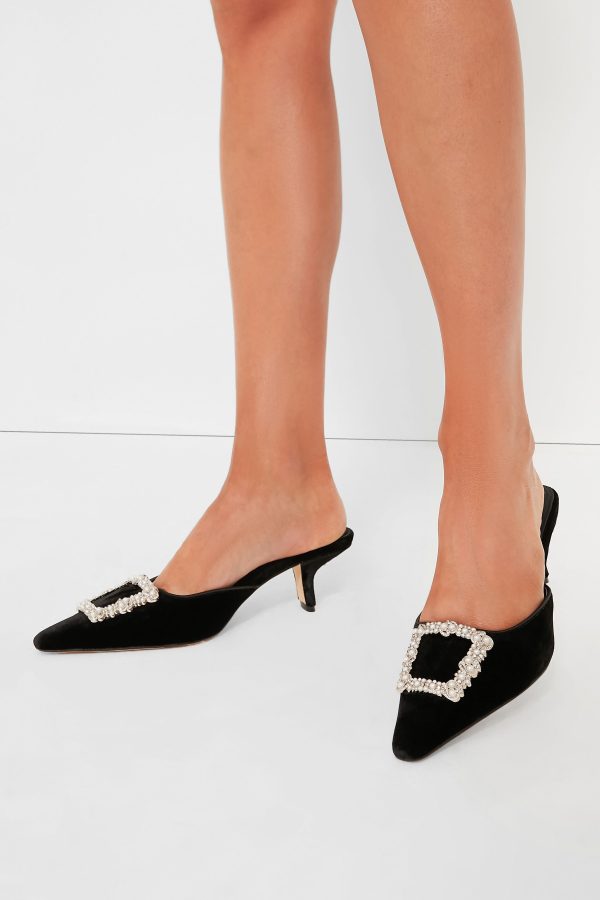 Black Brit Luster Heels Online Sale