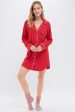 Haute Red Gisele Sleepshirt For Cheap